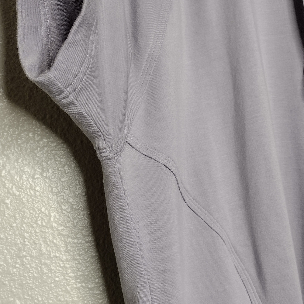 Athleta Cabana Light Purple Relaxed Fit Tunic Hoodie Sweatshirt Size M - Picture 9 of 16